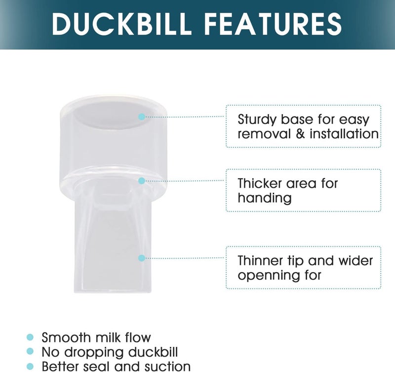 weirical Manual Breast Pumps Parts Silicone Diaphragm&Duckbill Valve Compatible with Lansinoh Breast Pumps Replace Lansinoh Pump Parts/Accessories Use with Manual - Image 3